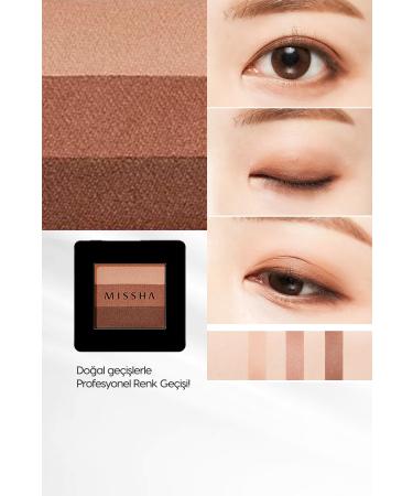 Missha Soft Textured Non-Falling 3 Color Eyeshadow Triple Shadow (NO.13 LADY MILK TEA) - Buy Online on GoSupps.com