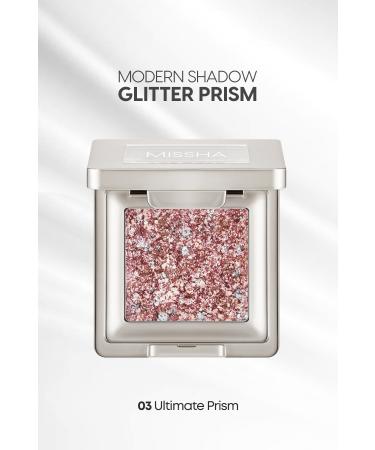 Missha Non-Clumping Handmade Holographic Glitter Eyeshadow Modern Shadow Glitter Prism (No.3 Ultimate Prism)
