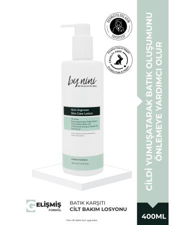 By Nini Anti-Ingrown Smoothing Skin Care Lotion with 5% Urea 400 ml