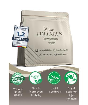 Shinecollagen Type 1/2/3 Collagen High Quality 500g 500g 0natural double Hydrolyzed (100 DAYS) - Buy Online on GoSupps.com