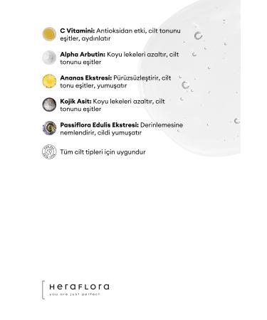 Heraflora Pure Light Brightening Anti-Spot Serum 30 ml Vitamin C Arbutin Pineapple Extract Kojic Acid - Buy Online on GoSupps.com