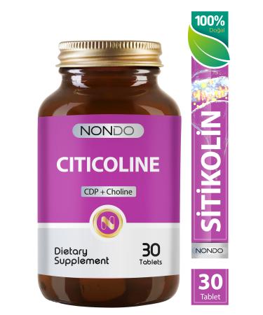 Nondo Citicoline 30 Tablets (Citicolin Congizin Foshotidicolin)