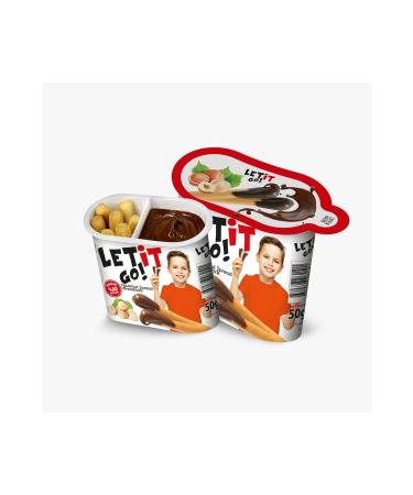 LET IT GO Cocoa Hazelnut Cream & Grissini 50 gr *96 Pieces (4 PACKS) !! (HAZELNUT) !!