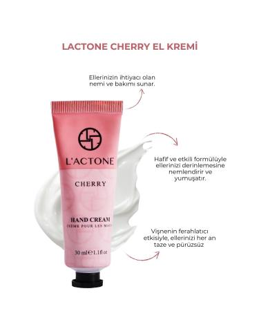 L'ACTONE Peach & White Flower & Cherry Hand Cream Set of 3 30 ml / Hand Cream - Buy Online on GoSupps.com