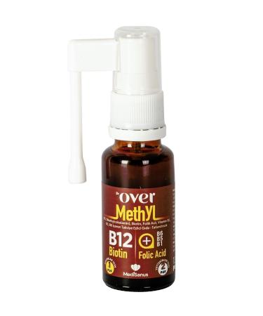 Dr over B12 (METHYL) Plus Biotin Folic Acid Vitamin B1 B5 B6 Containing Supplementary Food Spray 20 ml 3 boxes - Buy Online on GoSupps.com