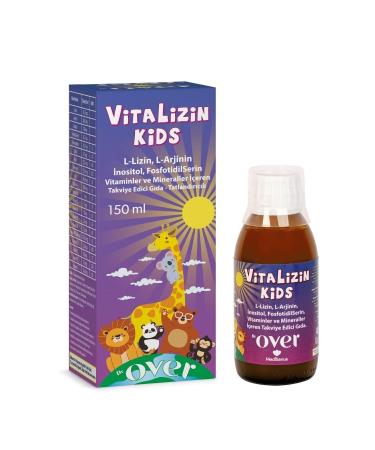 Dr. over Vitalizin Kids L-lysine L-arginine Inositol Phosphatidylserine Vitamin and Min. Containing Supplement Ed. Food