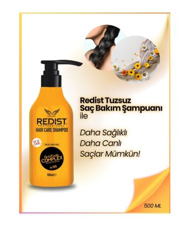 Redist Salt-Free Hair Care Shampoo and Anti-Dandruff 500 ml