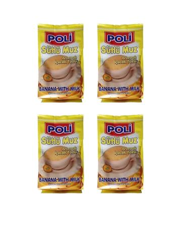 Poly Powder Drink Milk Banana 250 Gr X 4 Pieces