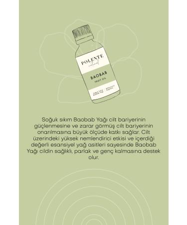 Polente Natural Baobab Oil Cold Pressed 30 ml - Buy Online on GoSupps.com