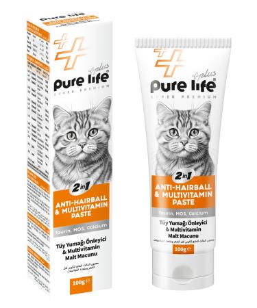 PureLife Plus Anti-Hairball & Multivitamin Paste (Anti-Hairball & Multivitamin Malt Paste) 100gr