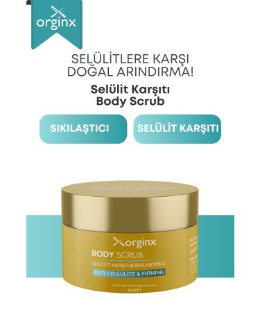 Orginx Body Scrub Anti-Cellulite Firming Nourishing Purifying Moisturizing Hand Body Peeling 250 ml