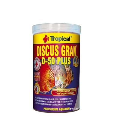 Discus Gran D-50 Plus Coloring Granule Fish Food for Discus Fish 1000 ml 440 gr