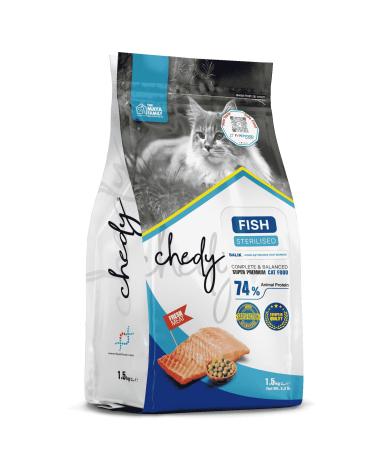 Chedy PETLOVEBOUTIQUE FISH 10KG NEUTRALIZED CAT FOOD LOW GRAIN PREMIUM FOOD