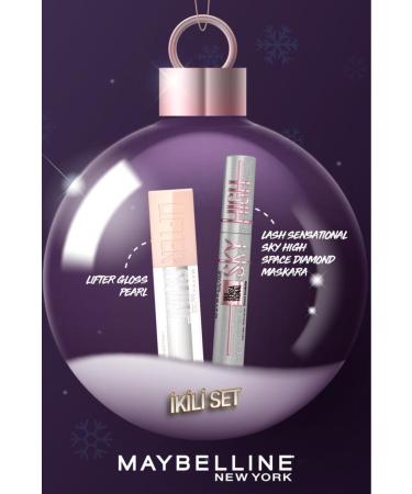 Maybelline New York Lash Sensational Sky High Space Diamond - Diamond Shimmer Mascara & Lifter Gloss 001 - Pearl
