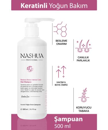 Nashua Keratin Intensive Care Shampoo ( Restora Avctive Intense Care Hair Shampoo ) - 500ml