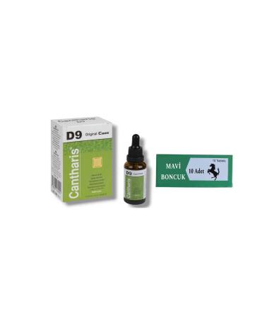 Natural Boost Cantharis D9 Women's Special 24 Hour Effective Drop 30 ML + Men's Special Effective Blue Beads