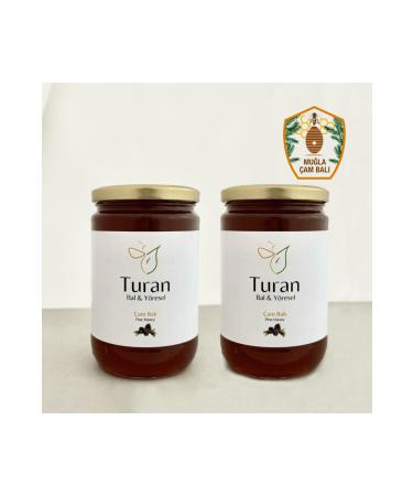 Turan Honey & Local Pine Honey Geographical Indication Registered - Set of Two 850g