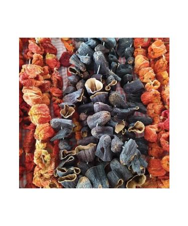 Organik Bi'Yer HOT DRIED PEPPERS 1 ROPE DRIED EGGPLANT 1 ROPE