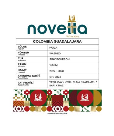 Novel Roasting Colombia Guadalajara 250 Gr. - Buy Online on GoSupps.com