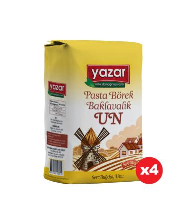 WRITER Multi-Purpose Flour for Pastry Baklava and Baklava 2 Kg X 4 Packs