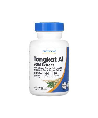 Nutricost Tongkat Ali 500 Mg 60 Capsules