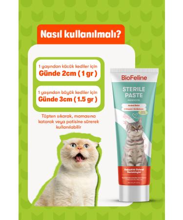 BioFeline Neutered Cat Malt Paste 100g and Biotin Drops | Cat Fur Health and Nutrition Support Set - Buy Online on GoSupps.com