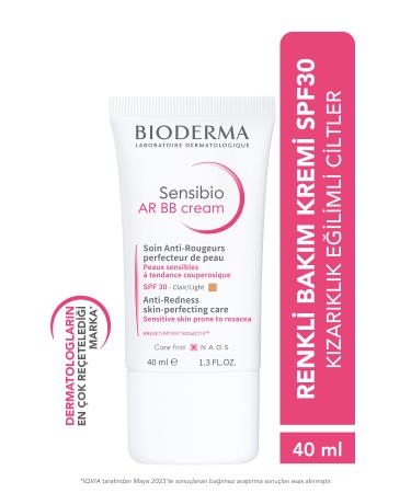 Bioderma Sensibio Ar BB Spf30 Sensitive Skin Anti-Redness Sunscreen Tinted Care Cream 40 ml