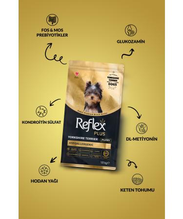 Reflex Plus Yorkshire Terrier Puppy Food 1.5 kg - Buy Online on GoSupps.com