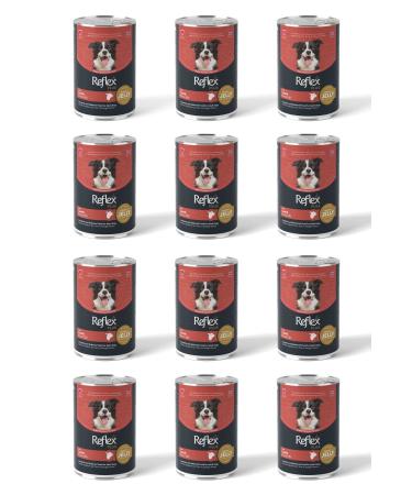 Reflex Dog Lamb Meat Lamb Gravy Dog Canned Food 400 Gr X 12 Pieces Dog Wet Food