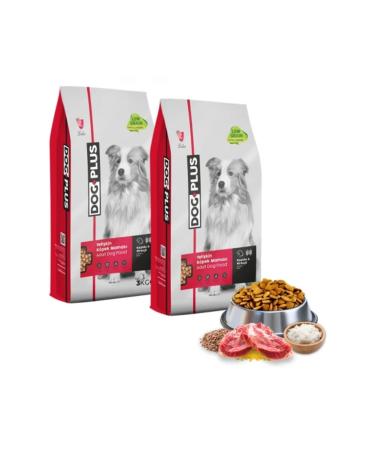 DogPlus Low Grain Hypoallergenic Lamb Meat Rice Adult Dog Food 3 Kg X 2 Pieces