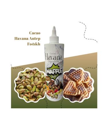 Cacao Havana Pistachio Flavored Waffle Sauce & Crepe & Pancake Sauce 400 Gr. - Buy Online on GoSupps.com