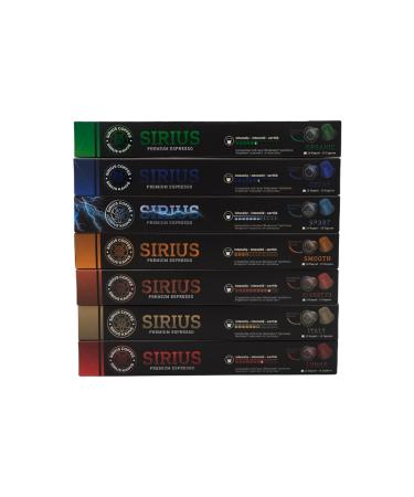 Nish Coffee Sirius Special Capsule Set of 7 lungo italy risteretto Smooth Sport Decaf Orcanic - Buy Online on GoSupps.com