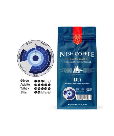 Nish Coffee Nish Espresso Italy Coffee 1 Kg - Buy Online on GoSupps.com
