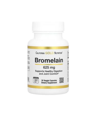 California Gold Nutrition Bromelain 625 Mg 30 Capsules