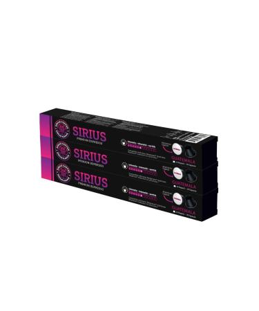 Sirius Coffee Sirius Nespresso Compatible Single Origin Capsule Coffee 6 Guatemala Set of 3 (30 Capsules)