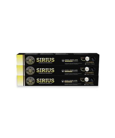 Sirius Coffee Sirius Nespresso Compatible Single Origin Capsule Coffee 7 Colombia Set of 3 (30 Capsules) - Buy Online on GoSupps.com