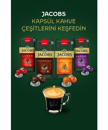 Jacobs Lungo 8 Intenso Nespresso Compatible Aluminum Coffee Capsules 10 Pieces X 3 Packs - Buy Online on GoSupps.com