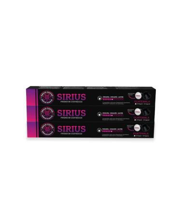 Sirius Coffee Sirius Nespresso Compatible Single Origin Capsule Coffee 6 Guatemala Set of 3 (30 Capsules) - Buy Online on GoSupps.com