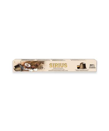 Nish Coffee Sirius Premium Coconut Flavored Capsule Coffee (Nespresso Compatible) - 10 Pieces - Buy Online on GoSupps.com