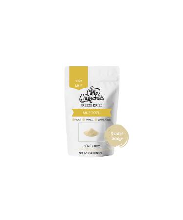 Little Crunchies Freeze Dried Banana Powder - 1 Kg. - Large - Freeze Dried 5x200 Gr.