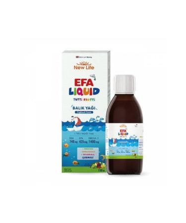 New Life Efa Liquid Tutti Frutti Fish Oil Syrup 150ml