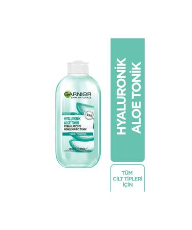 Garnier Natural Source Hyaluronic Aloe Refreshing and Moisturizing Toner 200 Ml (vegan Formula)