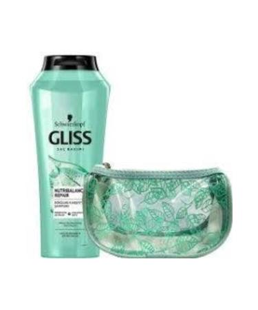 Gliss Nutribalance Repair Shampoo 500 ml Makeup Bag