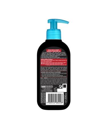 Garnier Super Pure & Clean Anti-Blackhead Charcoal Cleansing Gel 200 ml. - Buy Online on GoSupps.com