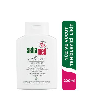 Sebamed Sensitive Skin Ph5.5 Face and Body Cleanser Liquid 200 Ml - Buy Online on GoSupps.com