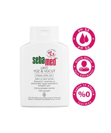 Sebamed Sensitive Skin Ph5.5 Face and Body Cleanser Liquid 200 Ml - Buy Online on GoSupps.com