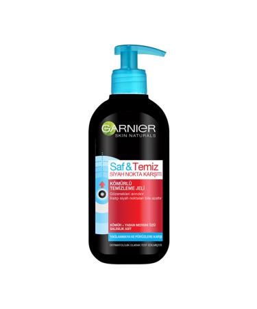Garnier Super Pure & Clean Anti-Blackhead Charcoal Cleansing Gel 200 ml. - Buy Online on GoSupps.com