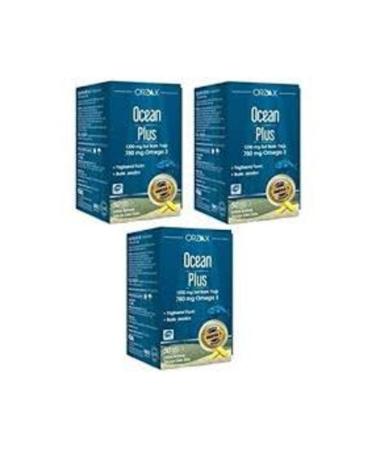 Ocean Orzax Plus 1200mg Omega 3 Pure Fish Oil 50 Capsules 3 Pack - Buy Online on GoSupps.com