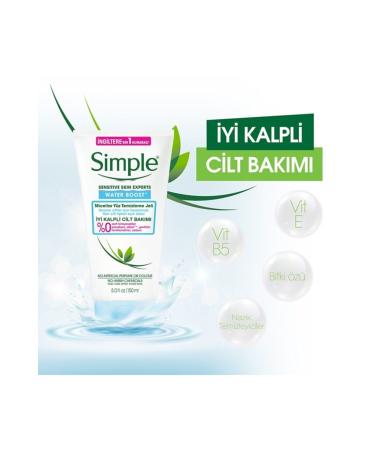 Simple Water Boost Micellar Facial Cleansing Gel 150 ml - Buy Online on GoSupps.com