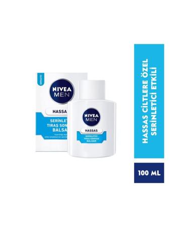 NIVEA Men Sensitive Cooling After Shave Balm 100 Ml Sensitive Skin Alcohol-Free Formula Fast Absorption - Buy Online on GoSupps.com